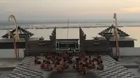 Tari Kecak dan Sunset, Pantai Pandawa, Badung, Bali / Liputan6.com / Nadiyah Fitriyah