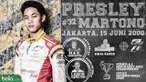 Berita video sepenggal wawancara dengan pebalap potensial Indonesia, Presley Martono, yang juga menyatakan namanya yang bukan dari Elvis.