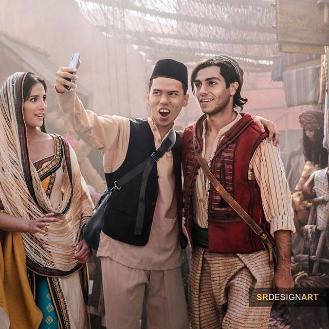 editan foto seolah ada dalam film