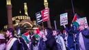 Presiden Turki Recep Tayyip Erdogan menyebut pencegatan kapal bantuan masuk Gaza oleh tentara Israel sebagai tindakan pembajakan. (KEMAL ASLAN/AFP)