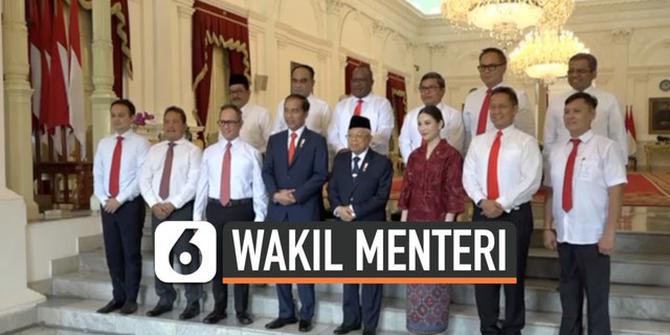 VIDEO: Jokowi Memperkenalkan 12 Wakil Menteri Kabinet Indonesia Maju