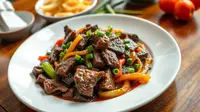 Resep Sapi Lada Hitam Saori, Nikmati Hidangan Ala Restoran dari Rumah