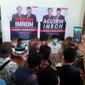 Tim pemenangan Pasangan Agusrin-Imron memastikan untuk mengambil langkah hukum atas keputusan KPU Bengkulu terkait Pilkada 2020. (Liputan6.com/Yuliardi Hardjo)