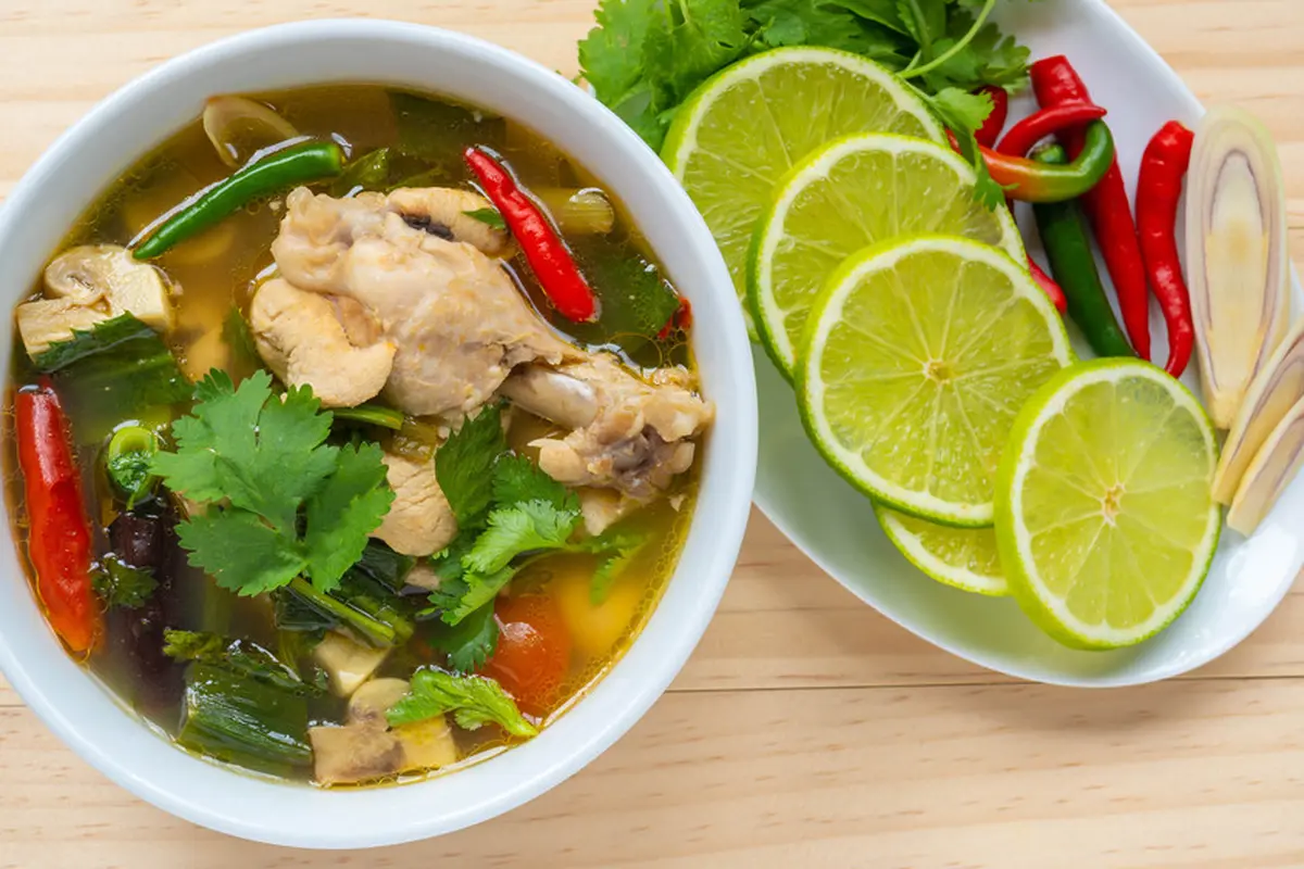 sop ayam bening pedas