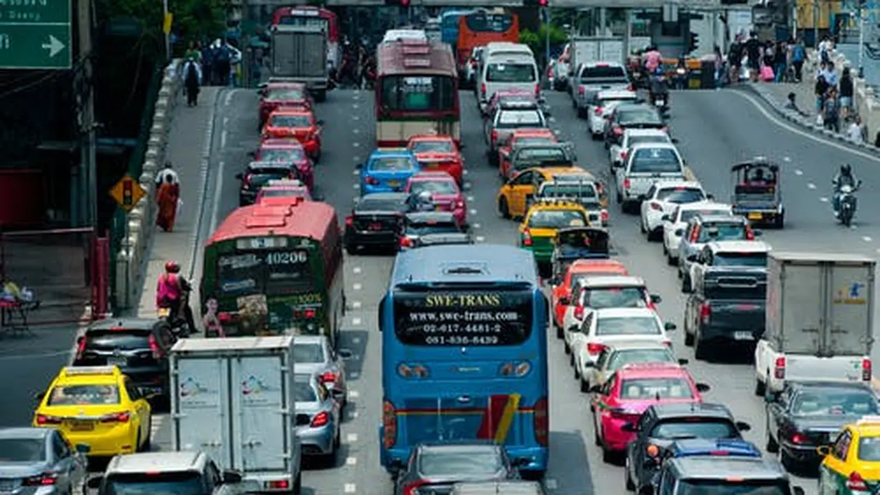 Ilustrasi macet lalu lintas