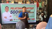 Fais Arfianto, Anggota Polda Sulteng yang menginisiasi pelatihan usaha kuliner bagi 500 ibu-ibu di Kota Palu. (Foto: Heri Susanto/ Liputan6.com).