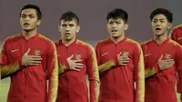 Penyerang Indonesia, Egy Maulana Vikri, saat melawan Chinese Taipei pada laga AFC U-19 di SUGBK, Jakarta, Kamis (18/10/2018). Indonesia menang 3-1 atas Chinese Taipei. (Bola.com/M Iqbal Ichsan)