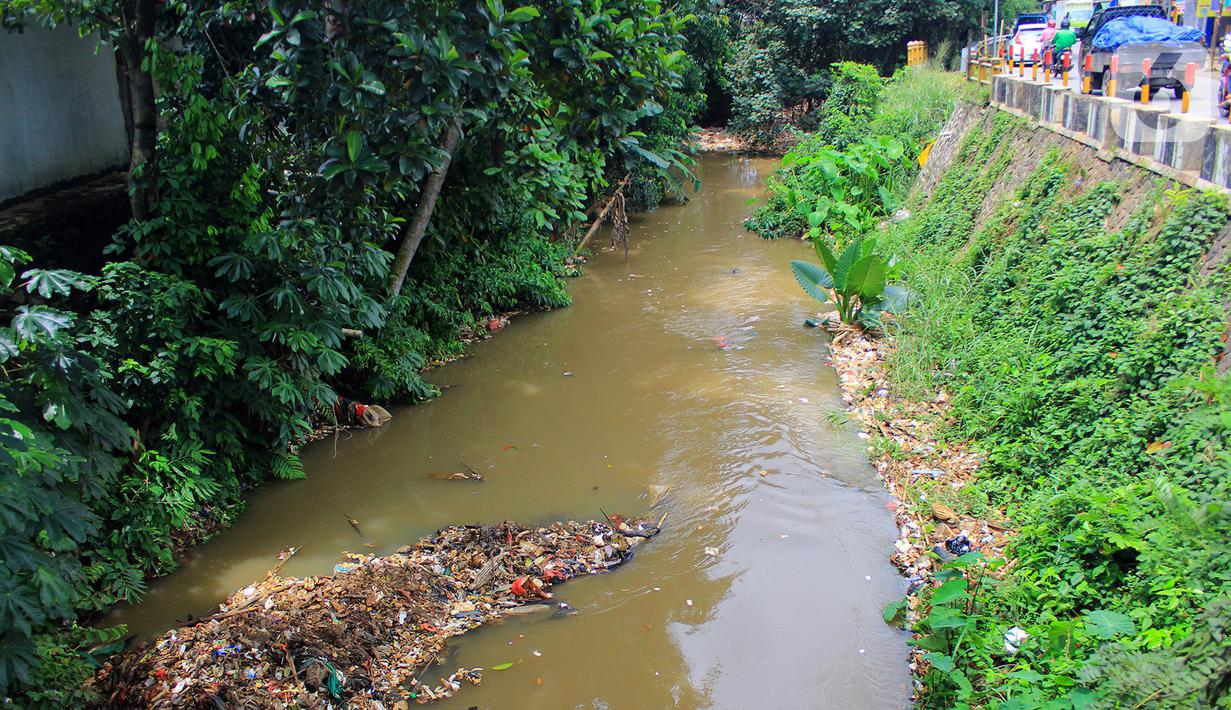 FOTO: Warga Swadaya Bersihkan Sampah Kali Baru Depok ...