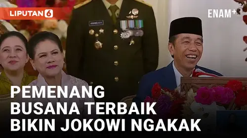 VIDEO: Presiden Jokowi Terbahak-bahak Lihat Pemenang Busana Terbaik Upacara HUT RI ke-78
