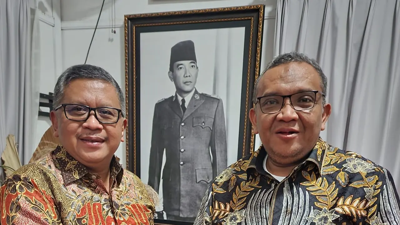 Sekjen PDIP Hasto Kristiyanto dan Sekjen Partai Bulan Bintang Afriansyah Noor, melakukan pertemuan tertutup di sekitar kawasan Menteng, Jakarta Pusat pada Rabu (25/1/2023) malam.