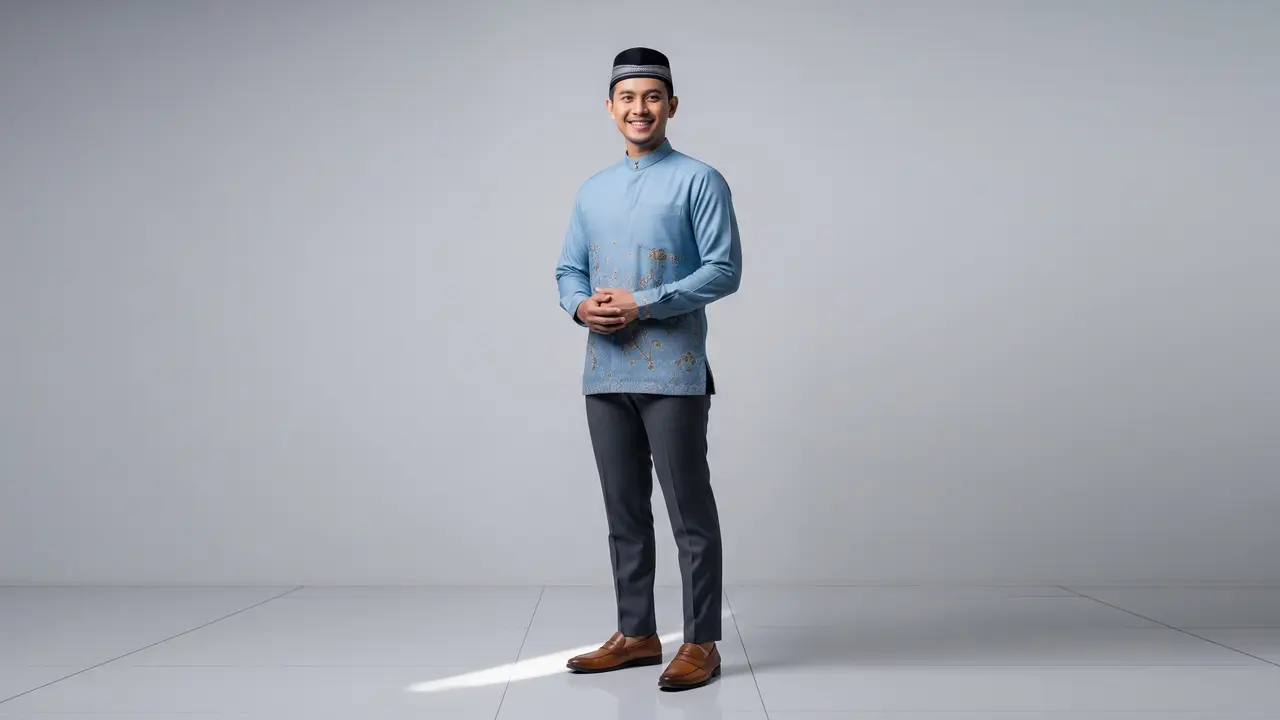 Padu Padan Outfit Salat Idulfitri Cowok