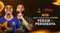 Nonton Persib vs Persebaya - Piala Presiden Babak Final: Berebut Gelar Juara Pramusim di Vidio