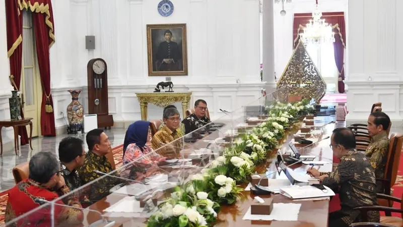 Presiden Jokowi menerima pimpinan Dewan Pers di Istana