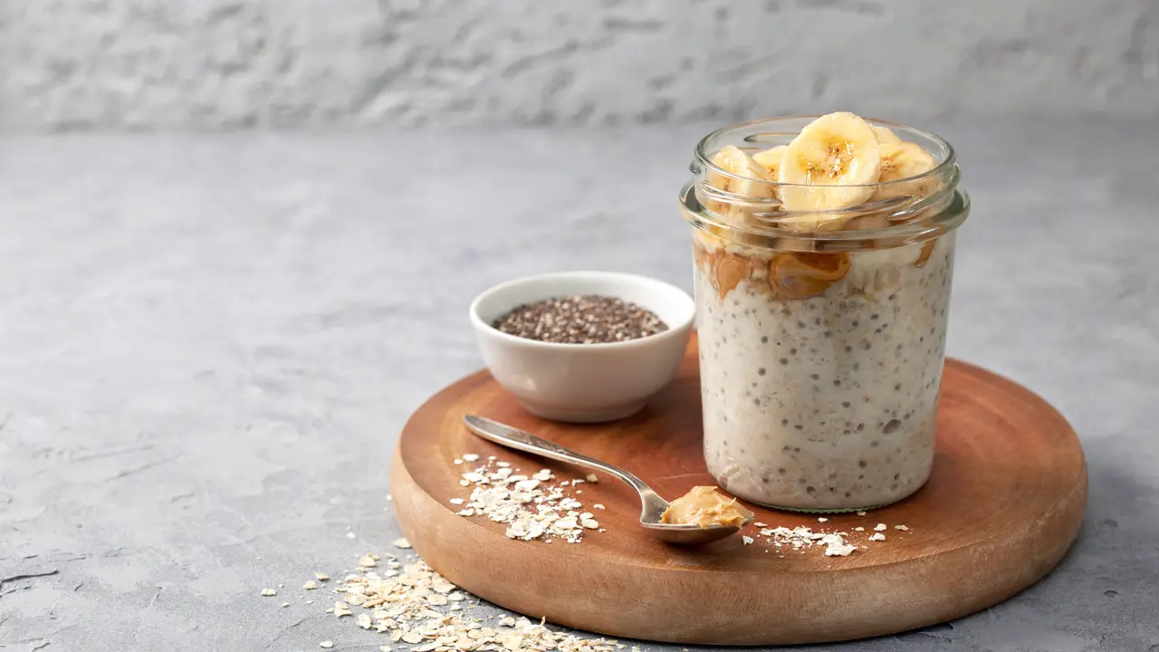 resep overnight oat pisang