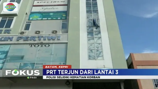 Asisten rumah tangga di Tanjungpinang, Kepulauan Riau, meregang nyawa diduga loncat dari lantai tiga ruko tempatnya bekerja.