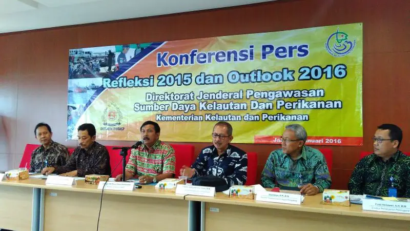 Konferensi PersRefleksi 2015 dan Outlook 2016 Kementerian Kelautan dan Perikanan. (Foto: Fiki Ariyanti/Liputan6.com)