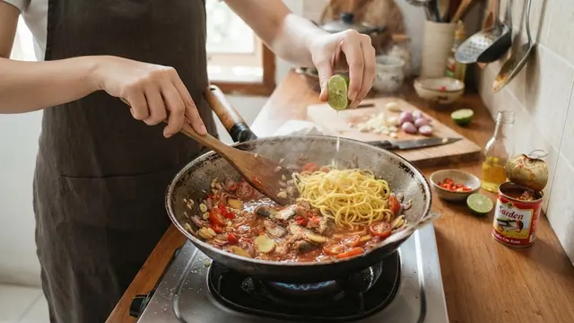 Cara Masak Mie Campur Sarden