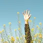 Ilustrasi estetik, estetika. (Photo by Shadab 🦋: https://www.pexels.com/photo/woman-in-black-and-brown-long-sleeve-shirt-raising-her-hands-4982737/)