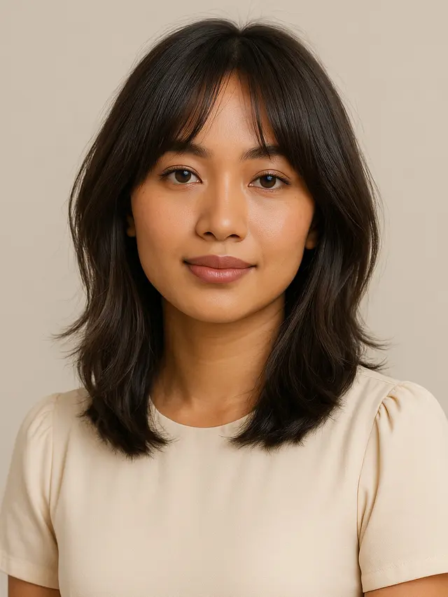 Model Rambut Sebahu 2025 untuk Wajah Oval Indonesia