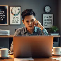 kata kata lelah bekerja ©Ilustrasi dibuat AI