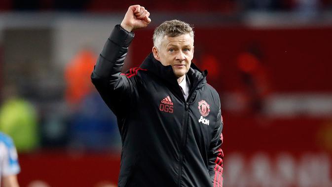 Ole Gunnar Solskjaer adalah pemain legendaris yang kemudian menjadi manajer Manchester United. (Martin Rickett/PA via AP)