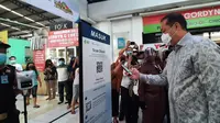 Uji Coba PeduliLindungi di Pasar 8 Alam Sutera, Begini Penerapannya