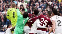 Gol West Ham ke gawang Arsenal dianulir wasit. (Dok. X/The Touchline)