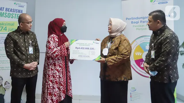 BPJS Ketenagakerjaan Serahkan Santunan Rp4,4 Miliar ke Ahli Waris