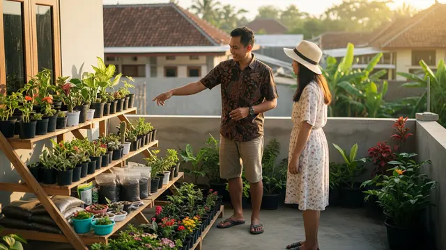 Usaha dari Teras Rumah yang Cepat Punya Pelanggan Tetap Model Tanaman Hias dan Media Tanam Kecil