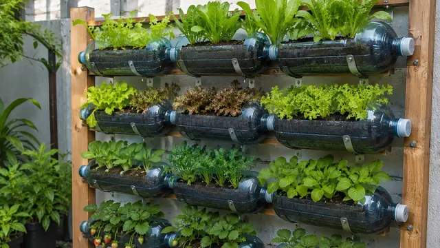 Vertical Garden Sederhana dari Galon Bekas