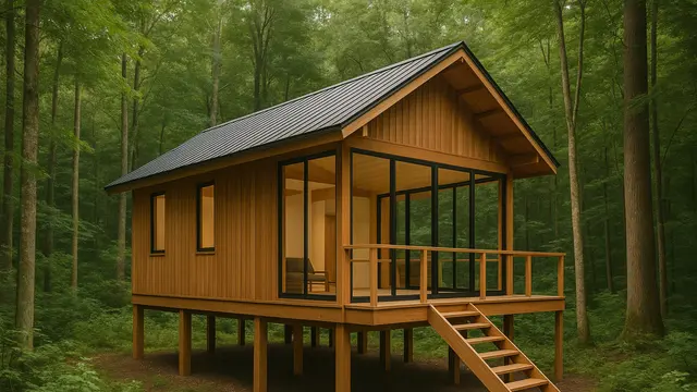 Rumah Sederhana tapi Indah di Hutan 2025 (Foto: ChatGPT)