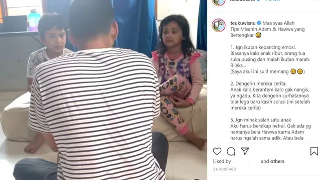 Unggahan Teuku Wisnu. (Instagram/ teukuwisnu)