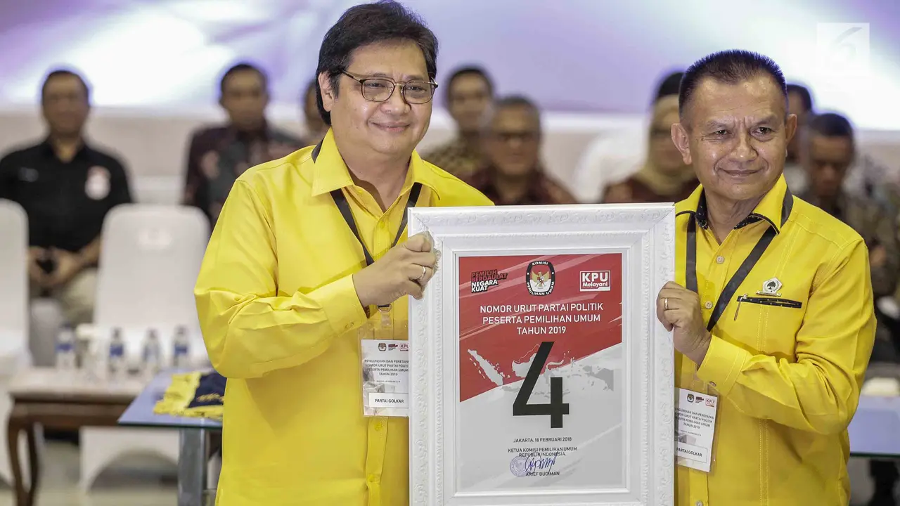 Ingat, Ini Daftar Nomor Urut 14 Parpol Peserta Pemilu 2019