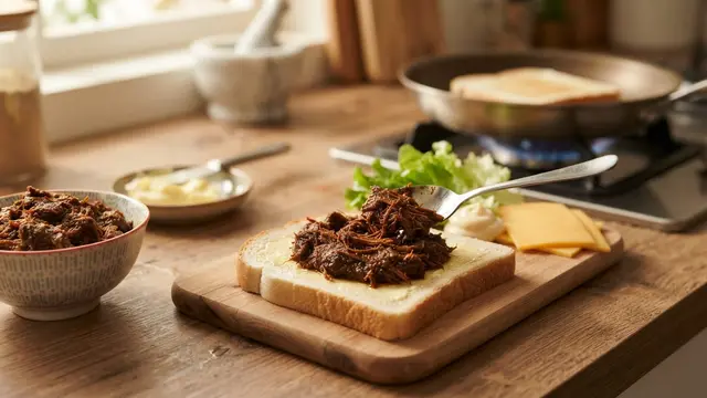Resep Toast Rendang