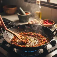 Proses Menumis Bumbu (Created by AI)