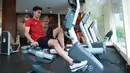 Pemain Timnas Indonesia U-20, Muhammad Ferarri, melakukan latihan di Gym Hotel Sultan, Jakarta, Jumat (24/2/2023). Timnas Indonesia U-20 sendiri tergabung di Grup A bersama Uzbekistan U-20, Suriah U-20, dan Irak U-20. (Bola.com/M Iqbal Ichsan)