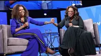 Michelle Obama (kiri) dan Oprah Winfrey. (dok.Instagram @michelleobama/https://www.instagram.com/p/B8WkkPnAKIZ/Henry)