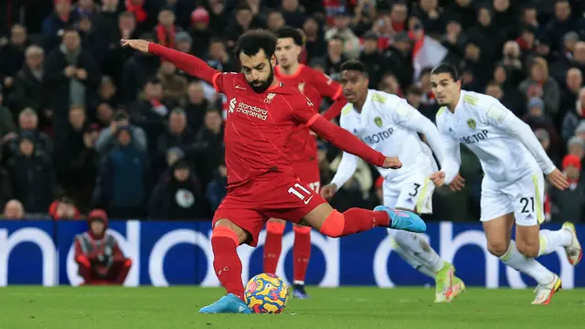Foto: Pesta Gol Setengah Lusin ke Gawang Leeds United, Liverpool Panaskan Persaingan Gelar Juara Liga Inggris