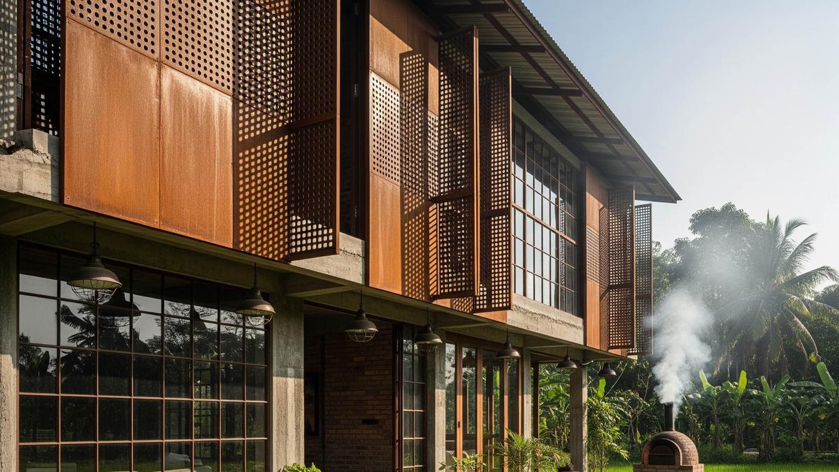7 Model Rumah Semi Industrial yang Cocok di Lingkungan Pedesaan, Modern, Asri, dan Fungsional
