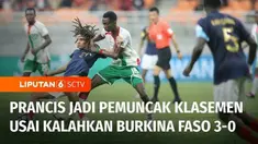 Sementara pada laga Grup E Piala Dunia U-17, Prancis menaklukan Burkina Faso dengan skor 3-0. Raihan tiga poin ini membuat Prancis memuncaki klasemen sementara.