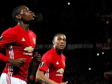 Paul Pogba cetak 2 gol, Manchester United bungkam Fenerbahce dalam laga Grup A Liga Europa di Stadion Old Trafford, Manchester, Jumat (21/10/2016). (Action Images via Reuters/Jason Cairnduff)