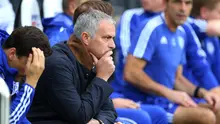 OPTIMISTIS - Manajer Jose Mourinho percaya diri untuk membawa Chelsea finis posisi empat besar. (AFP/Ian MacNicol).