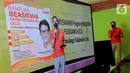 Menteri Parekraf Sandiaga Salahudin Uno memberi sambutan dalam acara bantuan beasiswa anak pedagang kecil secara virtual di Jakarta (31/07/2021). Beasiswa gelombang pertama diterima anak pedagang kaki lima yang terdampak PPKM level 4 dan aktif belajar virtual di masa pandemi. (Liputan6.com/HO/Bon)