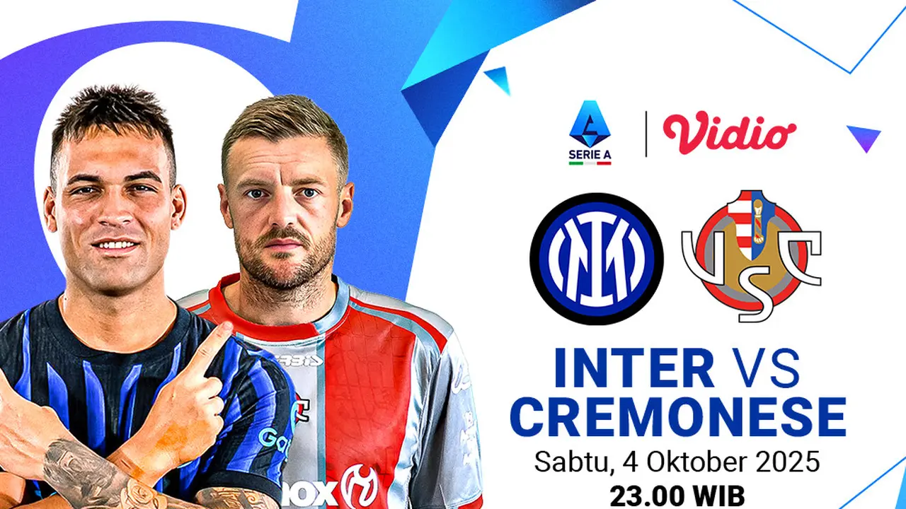 Live streaming Inter vs Cremonese eksklusif di Vidio. (dok. vidio.com)
