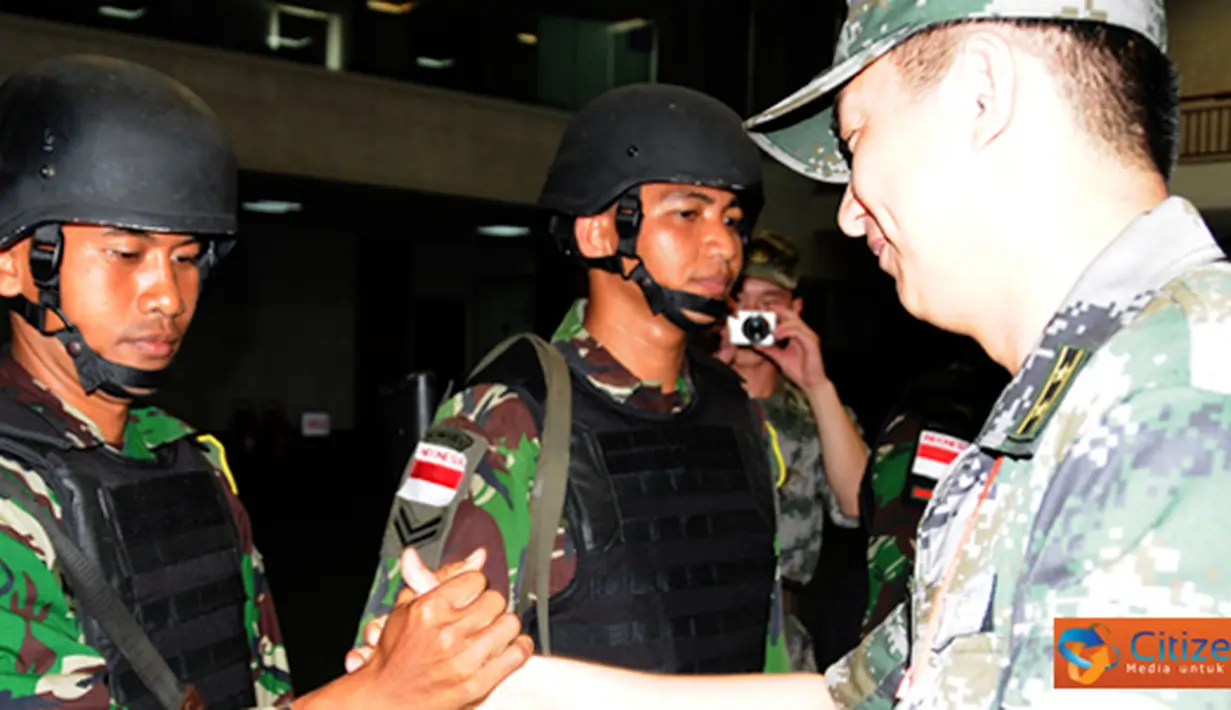 Citizen6, China: Dari hasil perlombaan keluar enam orang sebagai penembak pistol terbaik dari Kopassus TNI AD. Diantaranya, Serka Muhammad Nun dan Serka Safril. (Pengirim: Badarudin Bakri).