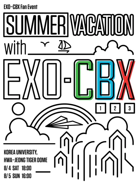 Hal tersebut diumumkan EXO melalui akun Twitter resmi, @weareoneEXO. Fan meeting ini merupakan acara pertama kalinya bagi EXO-CBX sejak debut hampir 2 tahun. (Foto: twitter.com/weareoneEXO)