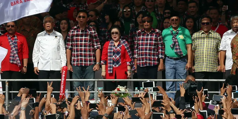 Konser Gue 2, Megawati Coblos Nomor Urut 2