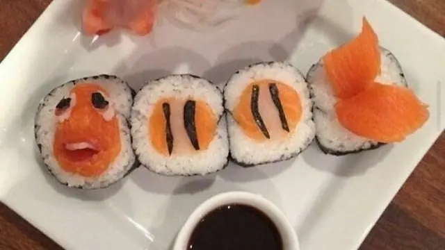 8 Potret Bentuk Sushi Ini Unik Banget, Bikin Sayang Dimakan