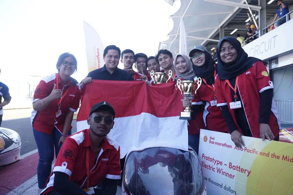 Menteri BUMN Erick Thohir melihat peluang kontribusi gelaran Shell Eco-marathon dalam proses transisi energi menuju energi bersih.