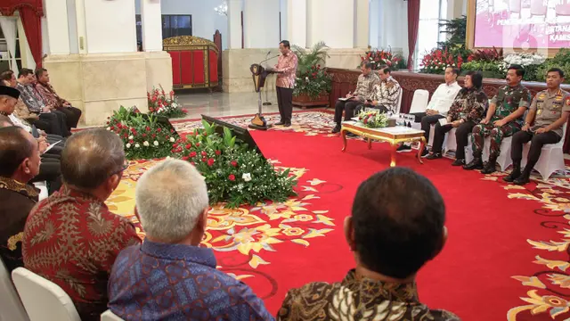 Jokowi Beri Arahan di Rakornas Karhutla 2020